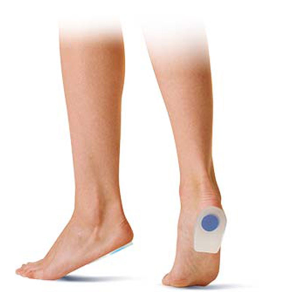 pedimendtm Silikon Gel Heel Pad mit abnehmbarem Sporn (4pair – 8) | Medical Gel Massage Schuh Einlegesohlen | absorbiert Stöße auf Absatz | Fersensporn Schmerzen Bursitis fügt | Unisex | Foot Care