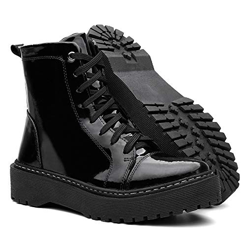 Bota Coturno Feminina Tratorada Vittal Tendência Blogueiras (38)