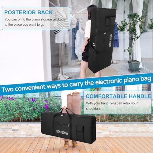 AKOZLIN 76 Portable Keyboard Case Bag,Update Version Electric Piano Keyboard Gig Bag 46.8"x6"x18.1" by AKOZLIN - Image 7