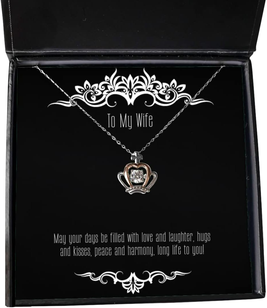 May Your Days be Filled with Love and Laughter, hugs and,! Crown Pendant Necklace, Wife Present from Husband, Unique Jewelry for Wife