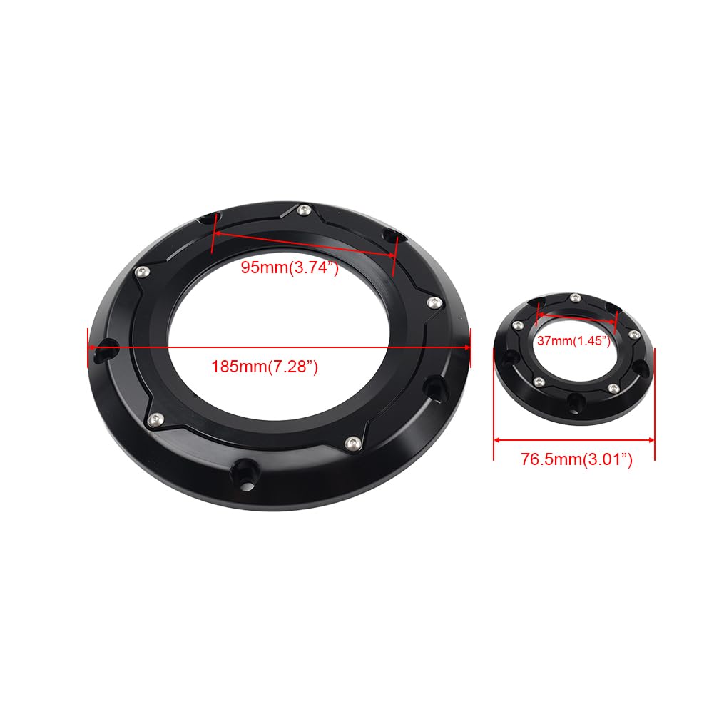 Bacar Derby Timing Cover Trim Timer Aluminium Chrom Für Dyna 1999-2017