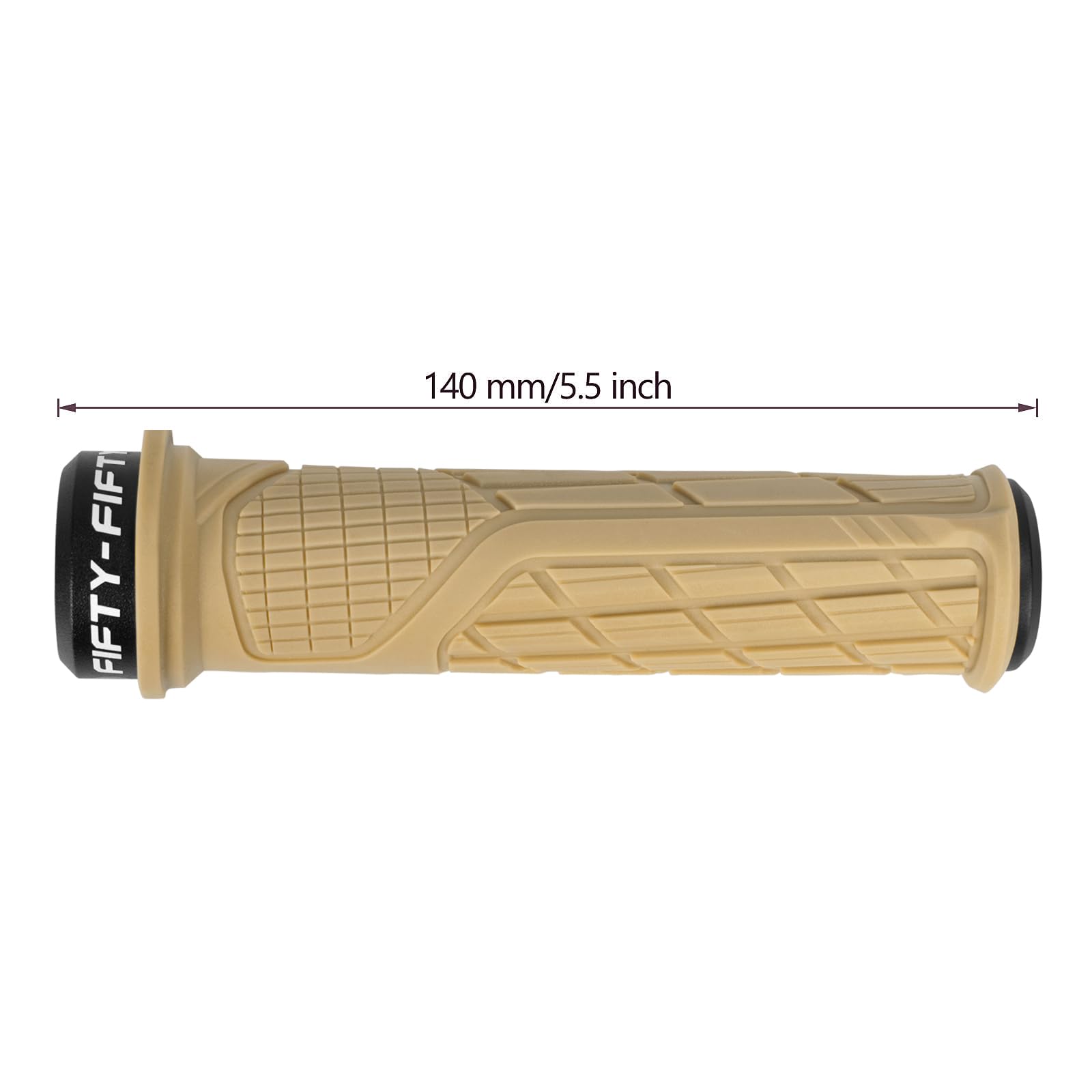 FIFTY-FIFTY Mountain Bike Handlebar Grips, Single Lock-on MTB Grips, Comfortable and Lock On, Non-Slip Bicycle Handle - Image 4