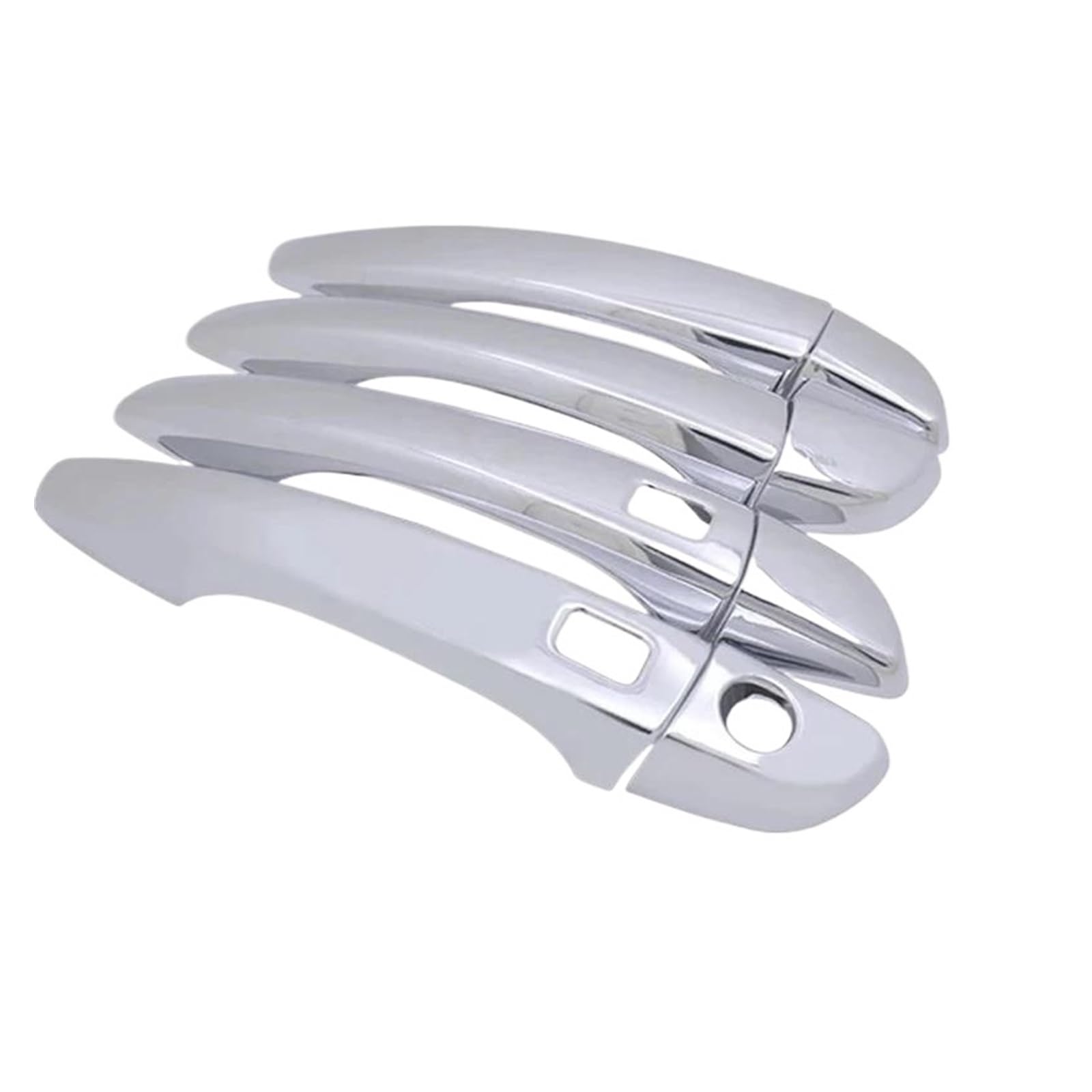 Cavinbdz Chrome 3 Hole Car Exterior Door Handles Covers For Citroen C4 For Picasso For Spacetourer Mk2 2013~2022 (Chrome 3 Hole)