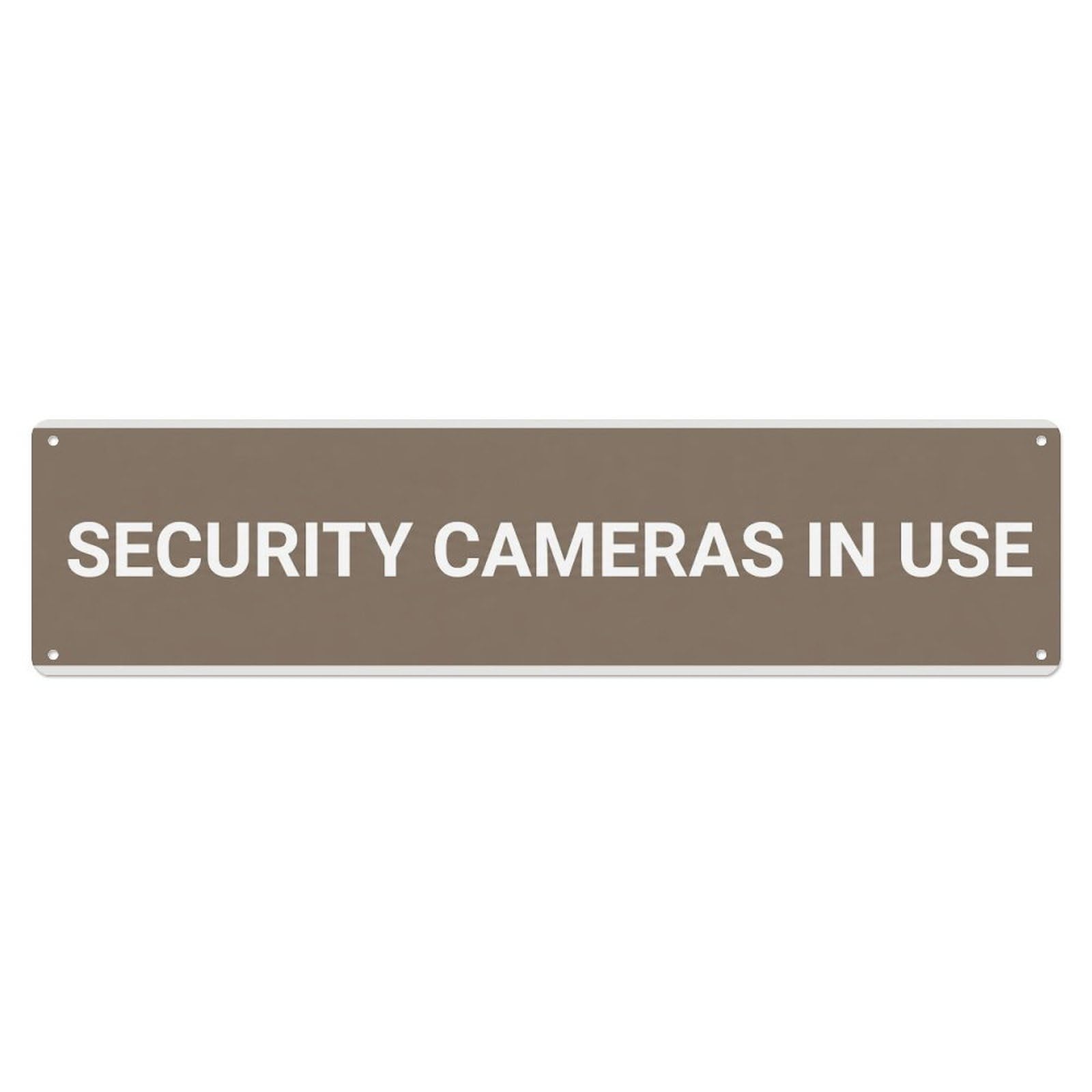 Security Cameras Recording Active Metal Tin Sign