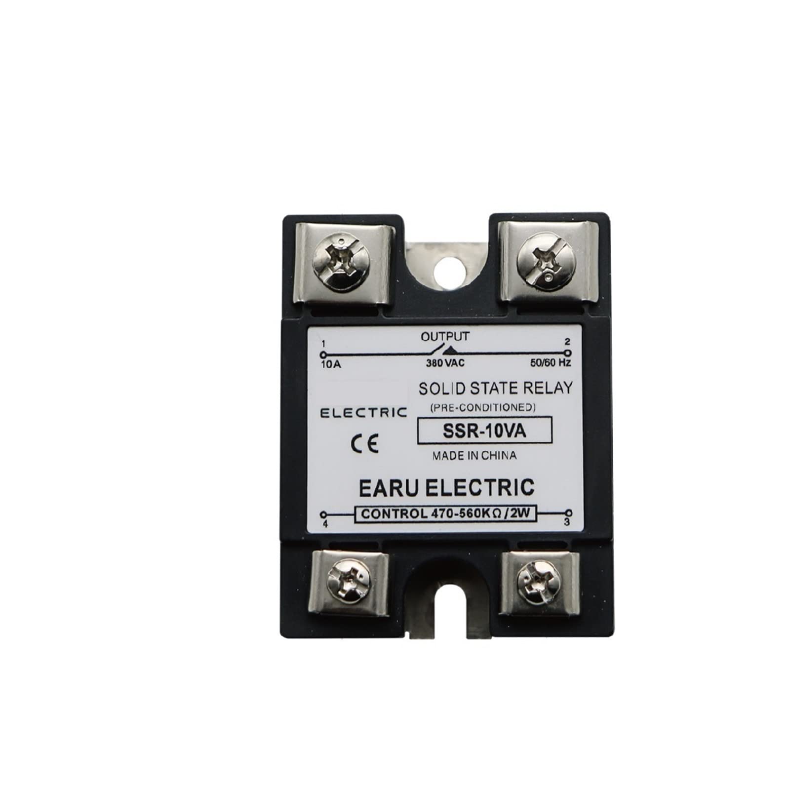 Relais à Semi-conducteurs SSR 40A Régulateur de Tension AC 380V avec Potentiomètre