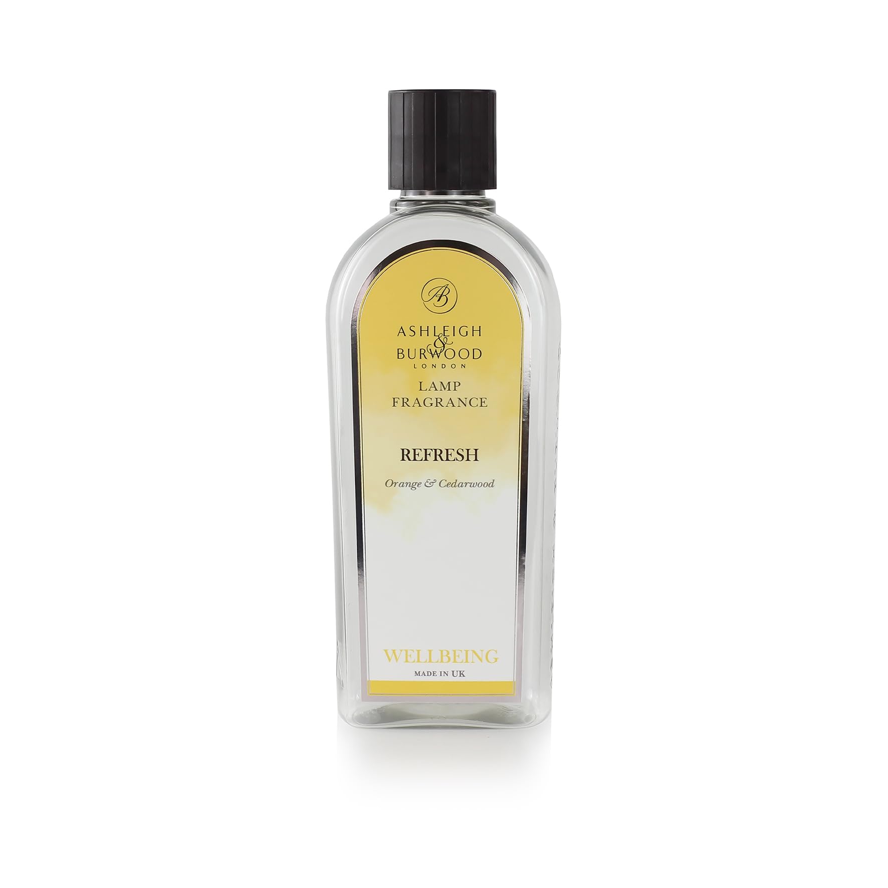 Ashleigh & Burwood Yellow Refresh Wellbeing Lamp Fragrance | Orange & Cedarwood | 500Ml | Made In The Uk | Revitalising & Energising Scent