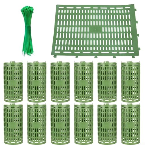 12 protectores de corteza de tronco de árbol con 40 cables de sujeción, diseñados para ventilación y facilidad de uso