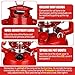 2 Pcs Hurricane Lantern 10 Inch Original Oil Burning Lantern Vintage Hanging Oil Lamp Outdoor Indoor Decorative Kerosene Fuel Lanterns for Camping Home Patio(Red)