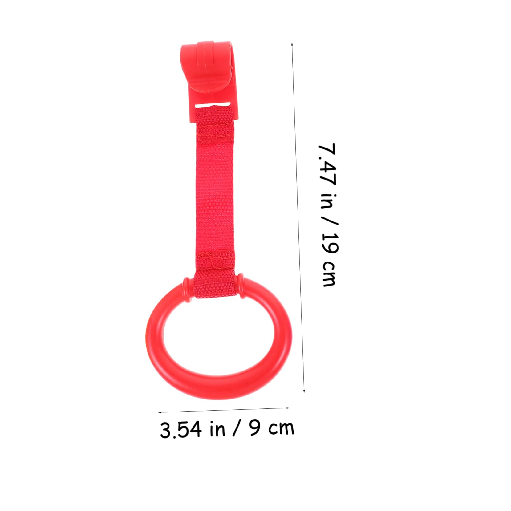 RORPOIR 8pcs Crib Pull Rings Playpen Standing Assist Baby Learning to Walk Non-Screw Hanging Ring Set for Nursery