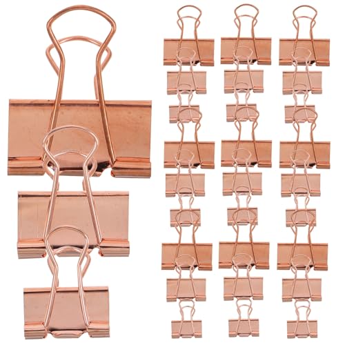 Pinces à papier métal rose doré de qualité supérieure pour organisation