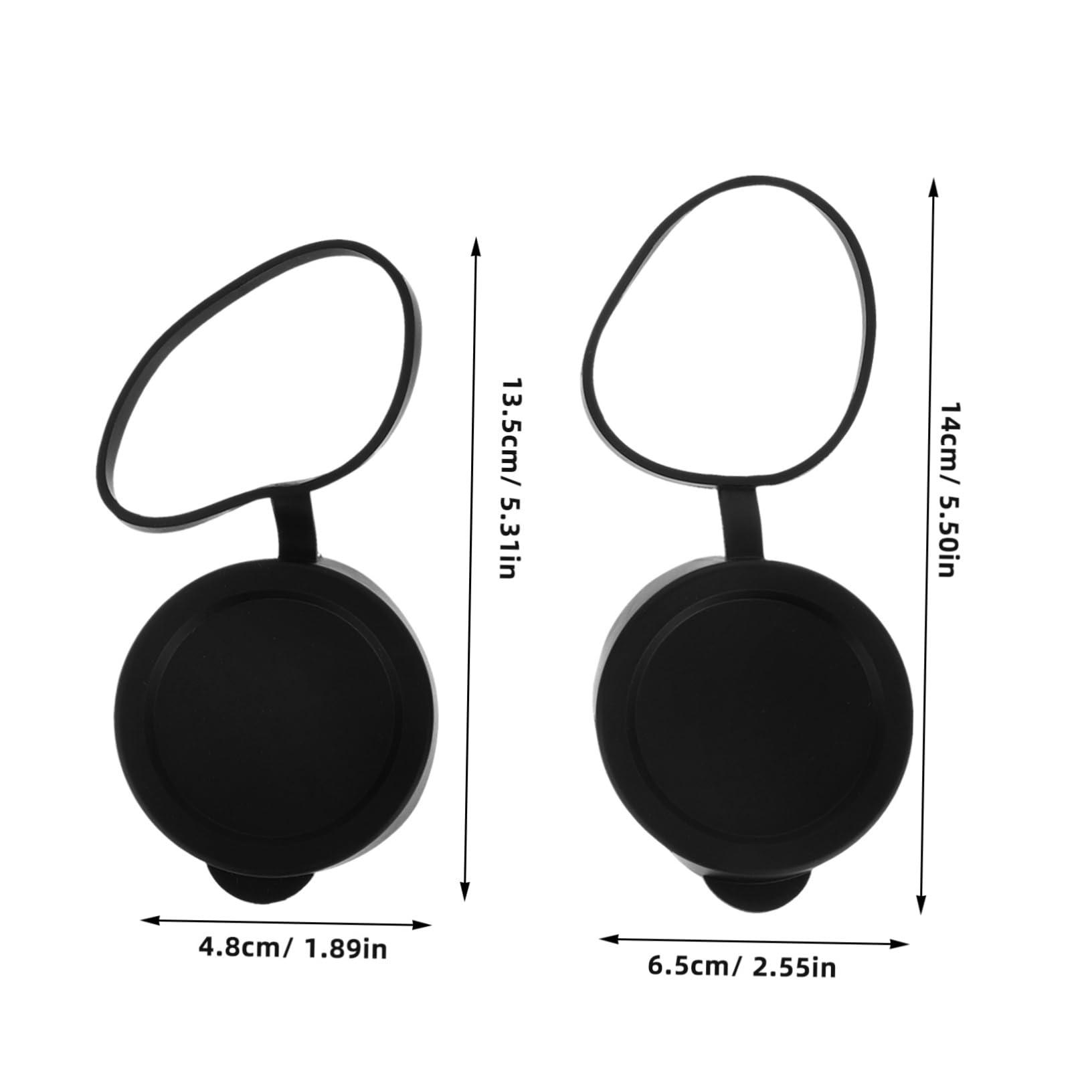 Abaodam Protective Scope Lens Covers 3 Pack Rubber Binocular Cap for Hiking Bird Watching