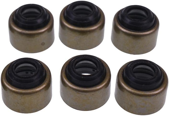 Aftermarket 6 Pieces Valve Stem Seal 11420-13150 Fit Intended For Excavator 015