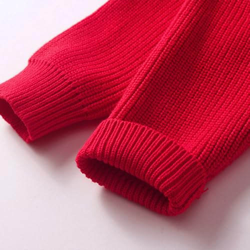 IWIHMIV Girls Sweaters Crewneck Long Sleeve Comfortable Lightweight Pullover Fall Knit Embroidered Sweater3