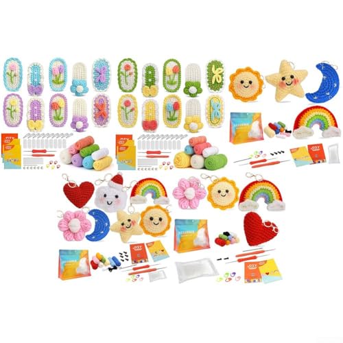 Image of DIY Animal Crochet Kit Cute Plushie Toy Making Set(D)