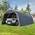 MELLCOM 12 x 24 FT Heavy Duty Carport, Portable Garage Party Tent with Reinforced All-Steel Frame and Round Style Roof, Anti-Snow All Covered Car Canopy Outdoor Waterproof Storage Shelter for Car