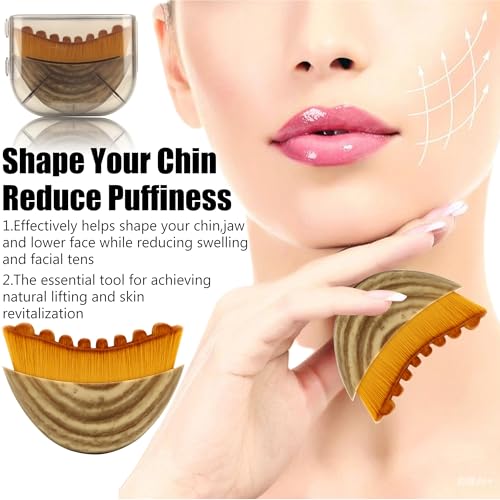 Image of Lymphatic Contour Face Brush,Lymphatic Drainage Massager,Lymphatic Face Brush Ergonomically Designed to Fit The Skin Precisely Relieve Fatigue(1PCS)
