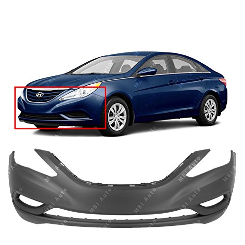 MBI AUTO - Primered, Front Bumper Cover Fascia for 2011 2012 2013 Hyundai Sonata 11-13, HY1000183