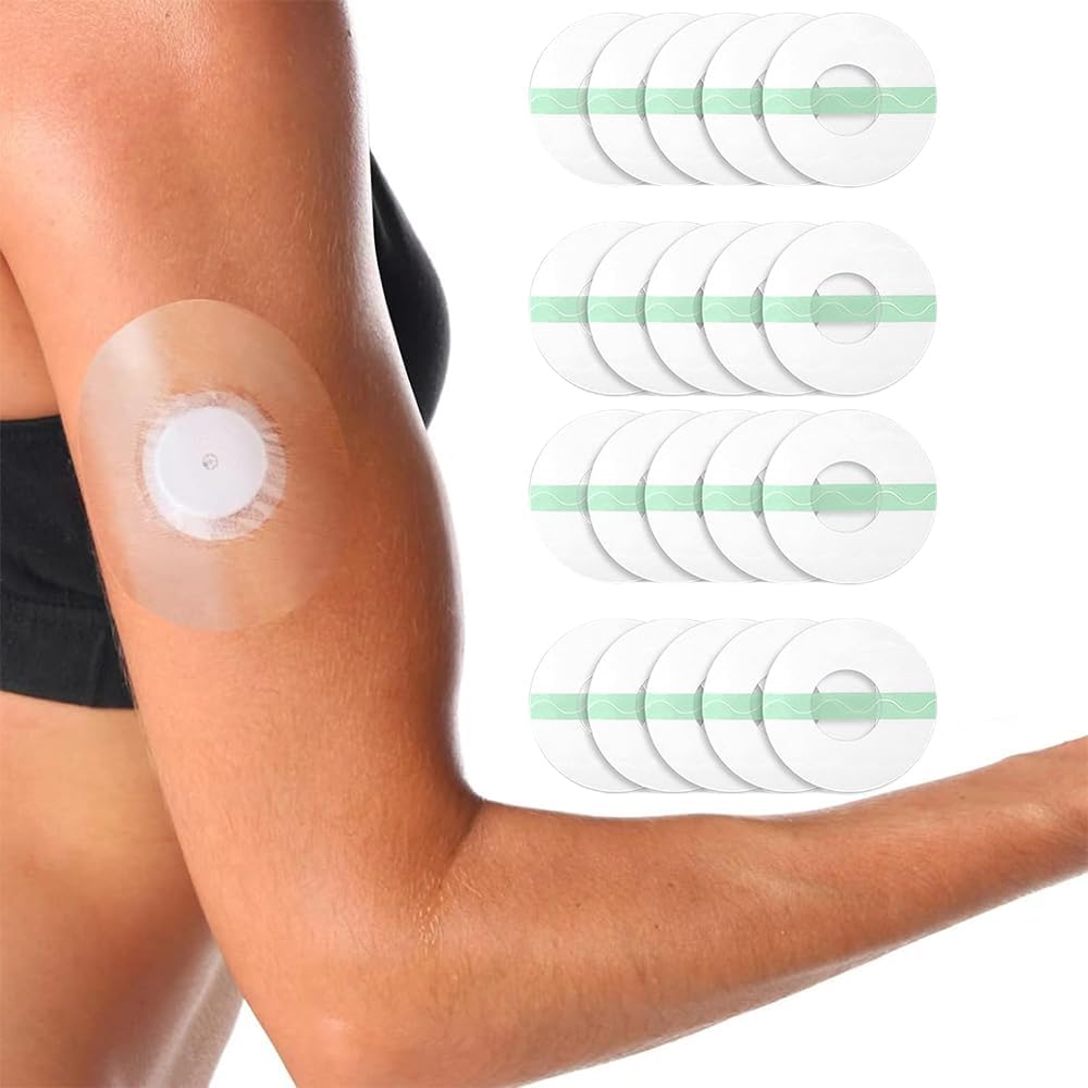 20pcs Freestyle Sensor Sticker Breatheable Waterproof Sensor Patches, Flexible Sensor Patch Stickers Pad for Fix Your Sensor On Arm-image-24