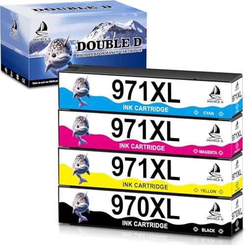Cartouches d'encre HP 970 XL 971 XL DOUBLE D Multipack pour OfficeJet Pro X476dw X451dw
