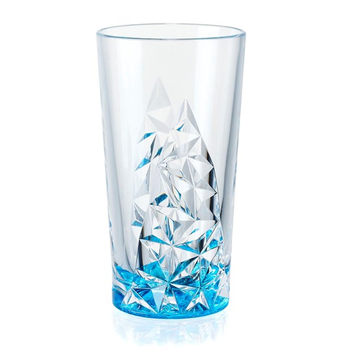 MerrittGlacier Turquoise 14-ounce Acrylic Tumbler, BPA-Free, Set of 4