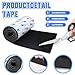 Chair Mute, Bed Footpad Table Chair Protection Bed, wear-Resistant Abnormal Noise Elimination Tools, Stool Leg Table Corner Furniture Non-Slip Adhesive, can be Cut at Will, Furniture Footpad (Black)