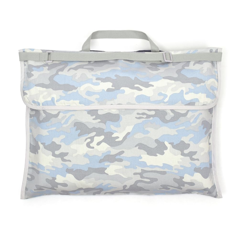 COLORFUL CANDY STYLE 防災頭巾カバー スタンダード 男の子 小学生 背もたれ 座布団 おしゃれ カモフラ・アイスグレー N4738000-NVL2512 ※ポケットティッシュポーチ付き