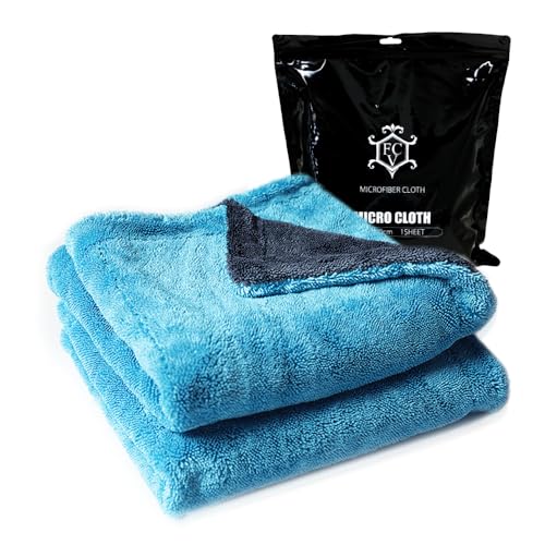 洗車 タオル 超吸水 厚手 マイクロクロス 両面タイプ 拭き取り 二重構造タイプ コーティング車用 50×80p マイクロファイバー 傷防止 フチ無し