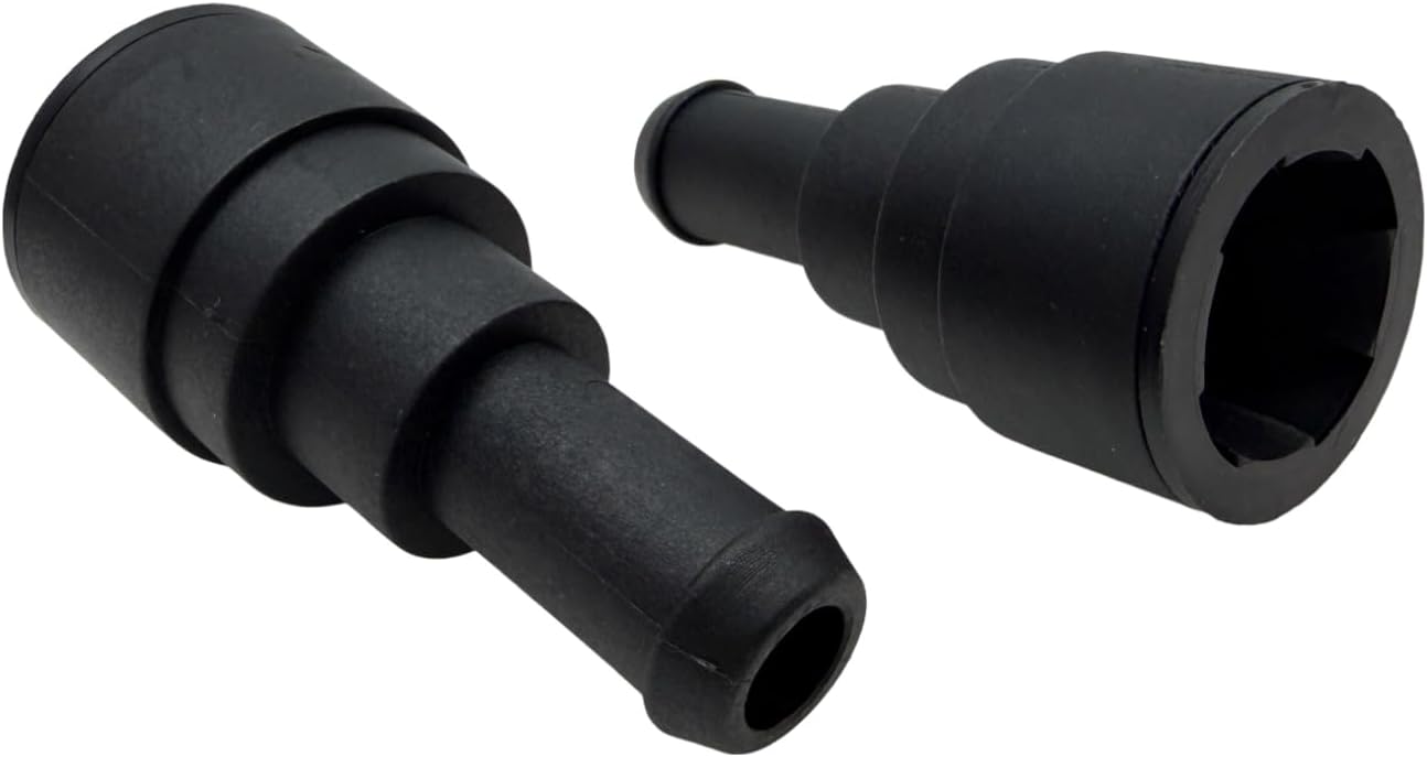 2PCS Heater Core Coolant Hose Connector 800409 Inlet/Outlet 3/4In. Tube x 5/8In Compatible with Escalade Seville Malibu Avalanche Suburban Express Silverado Sierra 1500 2500 Blazer H2
