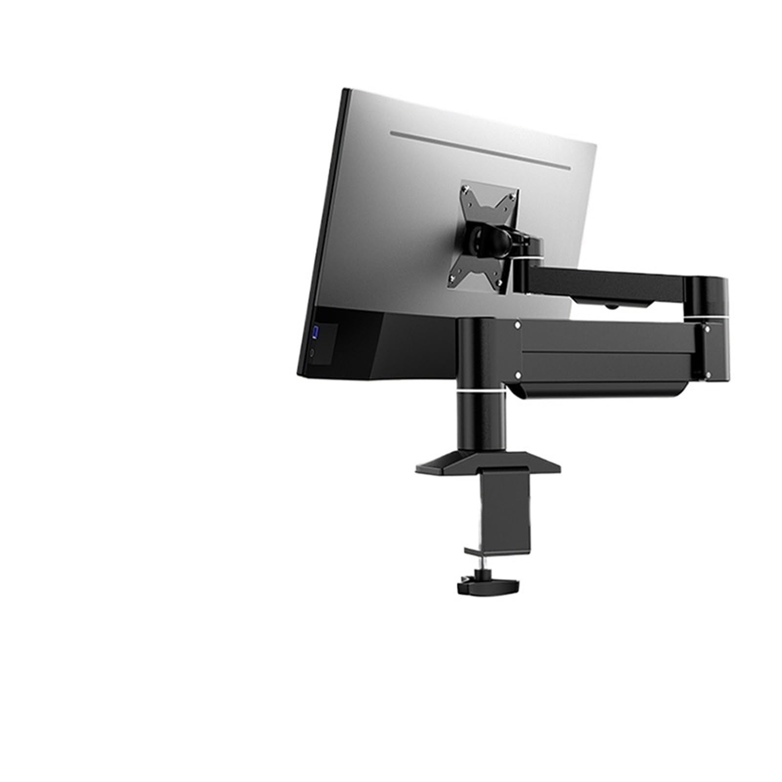 YLUPVT Computer monitor stand arm screen base wall mount mechanical arm universal desktop 22-43 inches(Black)
