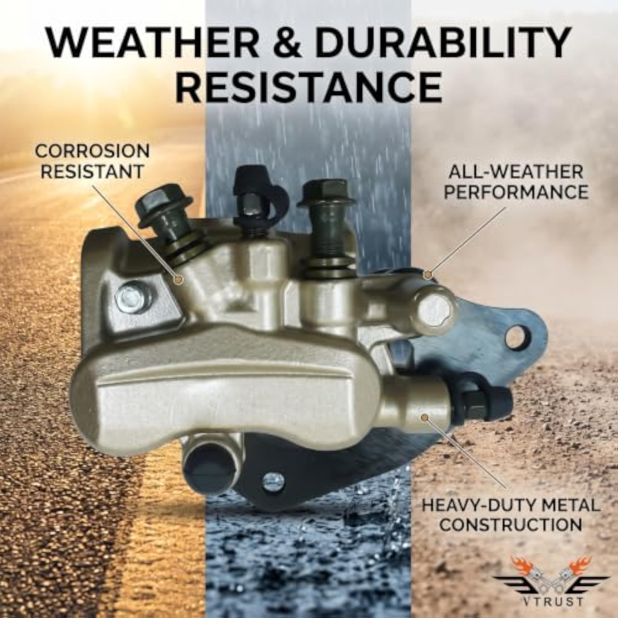 Brake Caliper Assembly Compatible for Honda SP Shine BS6