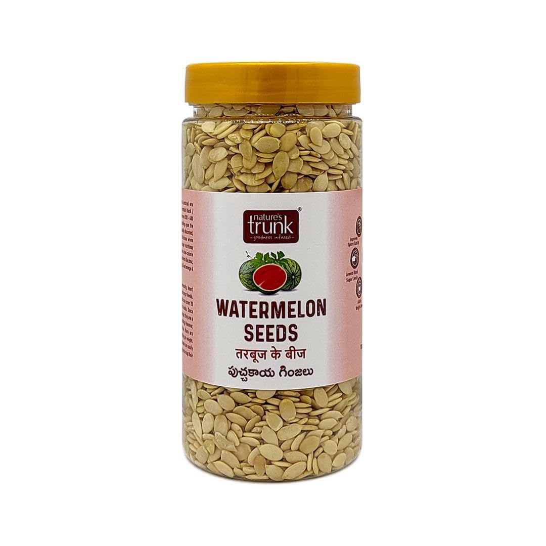Natures Trunk- Watermelon Seeds (Citrullus Seeds) | Tarbooj Ke Beej | Puchakaya Ginjalu (Kalahari) | Magaj Seeds | Raw Watermelon Seeds for Eating | Diet Food - 250G (B0BJ27WS2F) Amazon Price History, Amazon Price Tracker