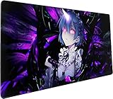 Anime Mouse Pad Re Zero Rem 3D Printing Extended Large Mouse Mat Desk Pad?for Home Office Gaming (60cm*30cm)