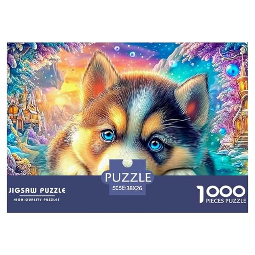 🌸Concediti una piacevole pausa relax! La nostra linea di puzzle da Tri-colored Puppy in A Magical Glowing Landscape 1000 pezzi è il regalo perfetto per chi ama ritagliarsi un momento di svago e di relax mettendo alla prova le proprie abilità logiche e di concentrazione