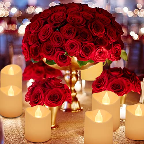 Vinmoso 24 Pack Flameless Candles With Led Candles Battery Operated Candles With Warm White Light For Wedding Decorations Wedding Decor Table Outdoor #TOP5