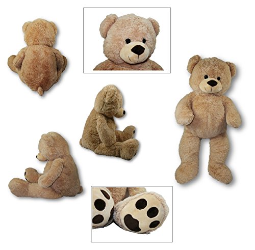 dutis Teddybär Bär 1m Hellbraun Kuschelbär 100 cm Teddy Plüschtier Kuscheltier