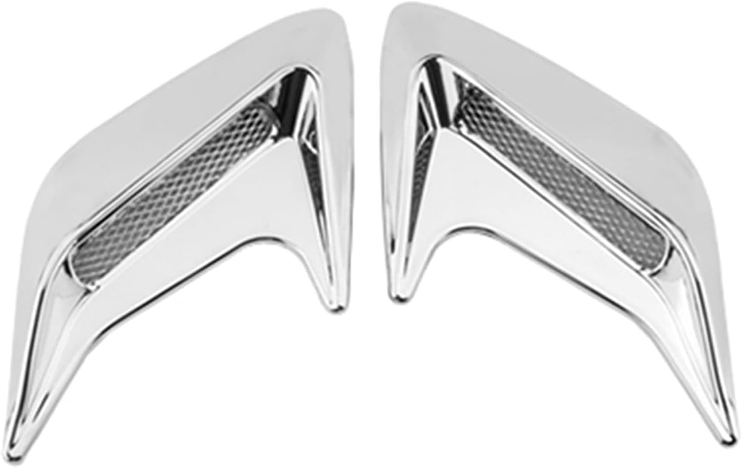 Automotive Accessories Car Air Intakes 2 Pcs Black Hood Scoops Vents Universal Car Decorative(Silver)