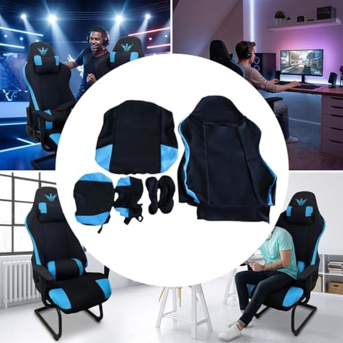 Funda para silla de computadora elástica con protector de reposabrazos 7