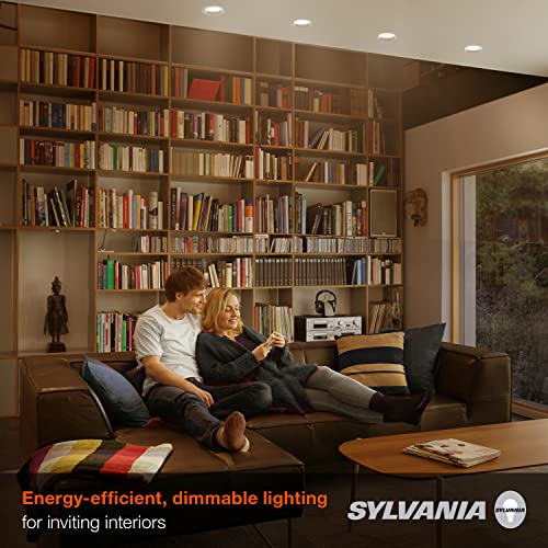 Image of Sylvania BR30 LED Flood Light Bulb, 100W = 17W, Dimmable, 10 Year, Medium Base, 1450 Lumens, 2700K, Soft White - 4 Pack (40070)