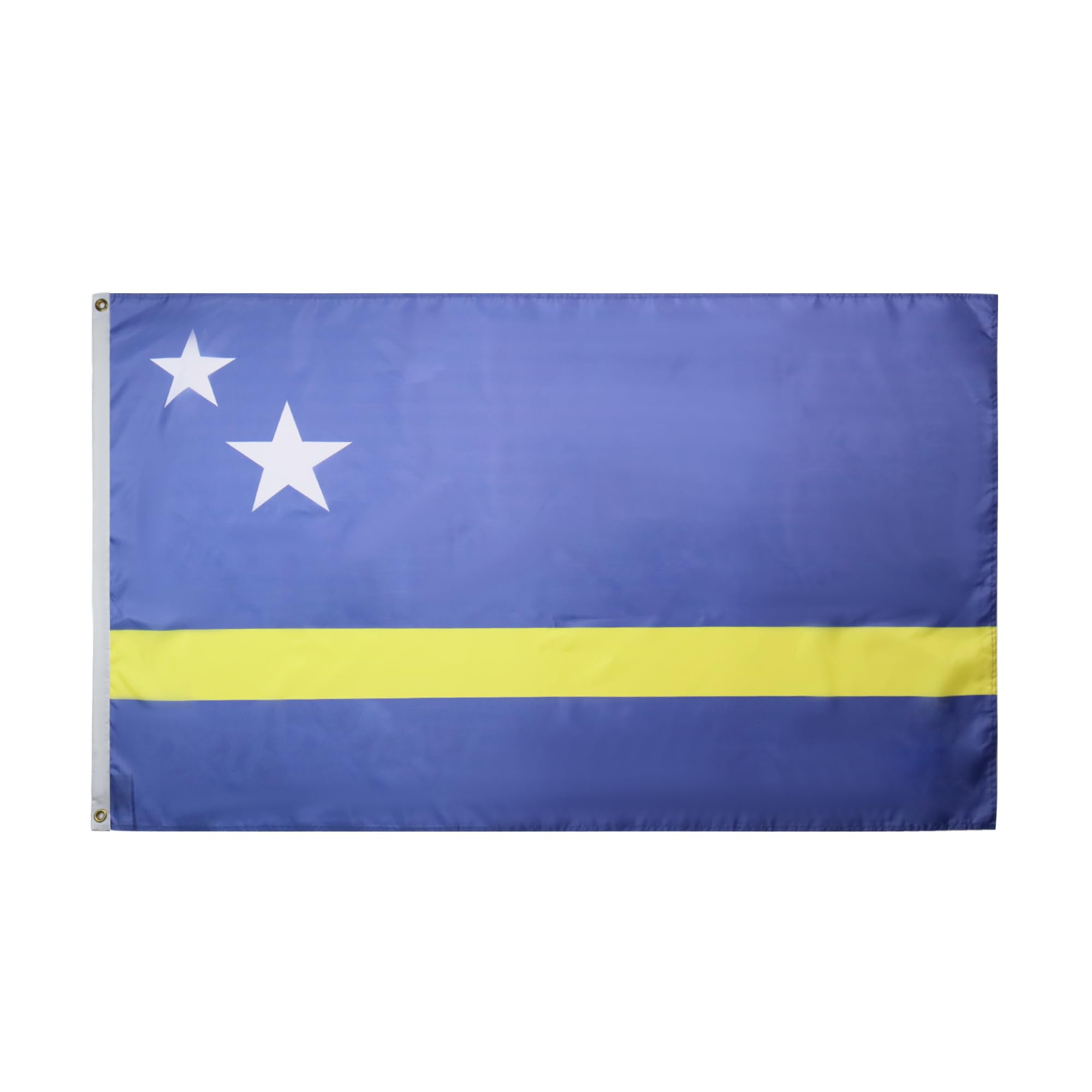 AZ FLAG - Curaçao Flag - 2x3 Ft - 100D Polyester Curacaoan Banner with Two Metal Grommets - Fade Resistant - Vivid Colors - 2' x 3' Feet - 90x60 Cm