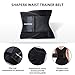 SHAPERX Women Waist Trainer Eraser Belt Tummy Control Waist Trimmer Slimming Belly Band Shaper, (SZ8002-Black,Large)