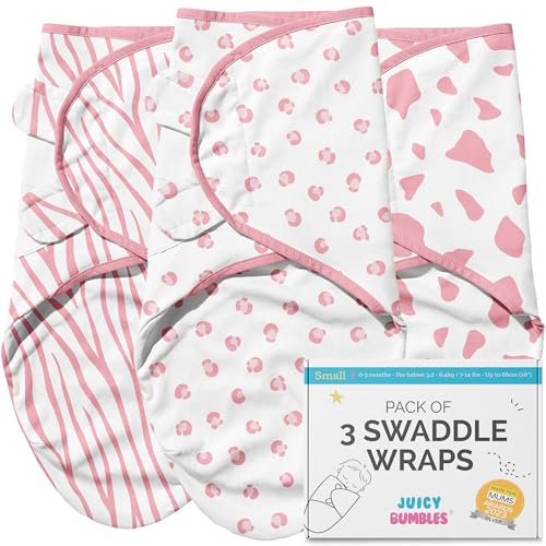 Image of JUICY BUMBLES Baby Swaddle Blanket Sleep Sack 100% Cotton Newborn Baby Swaddles 0-3 Months Swaddle Wrap Baby Girl Swaddles for Newborns Swaddle Wraps 0-3 Months Newborn Swaddle Sack