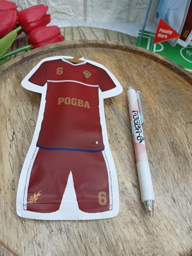 Image of Pogba Gel Pen Liquid Ink Pilot Pen Set with Comfortable Grip /School & Office Stationery Set of 1, Blue Ink| Football Theme, Packaging Included