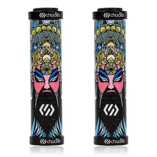 Chooee Silicone Mountain Bike Grips, MTB Grips Double Lock on Bicycle Handlebar Grip GGS, Blue 2 - Image 4