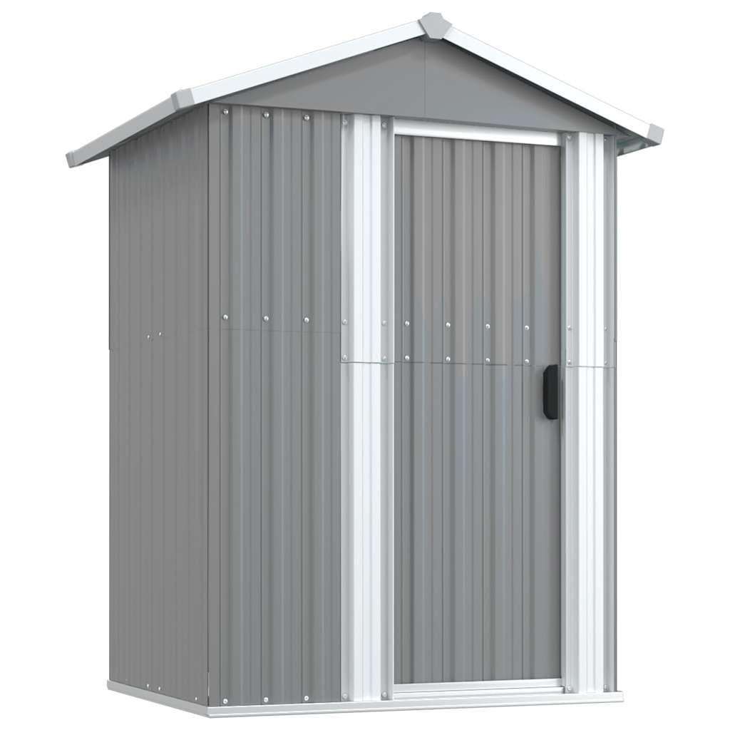 Abri de jardin 126x97,5x177 cm Acier galvanisé Gris