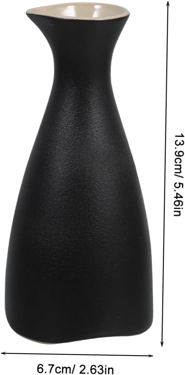 Alipis 1 Set Ceramic Sake Warmer with Cups Traditional Japanese Drinkware Versatile for Sake Tea and Water Decorative Pottery Design for Home or Gatherings