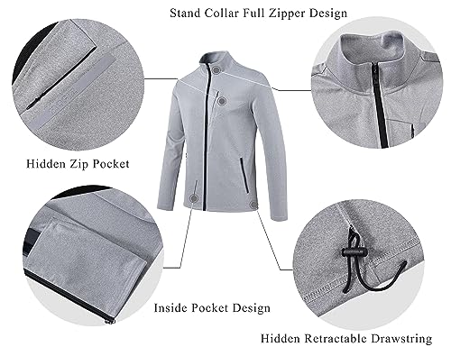 Mofiz Mens Tracksuit Jogging Sports Sweatsuit Comfortable Outfits Casual Athletic Pants Full Zip Jacket 2 Piece #TOP3