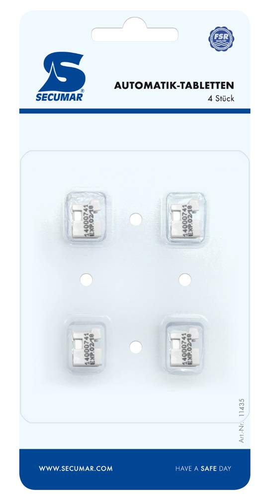 Secumar Auslösetablette Blister 4er Pack, Variante:Auslösetabletten für SECUMATIC 4001S