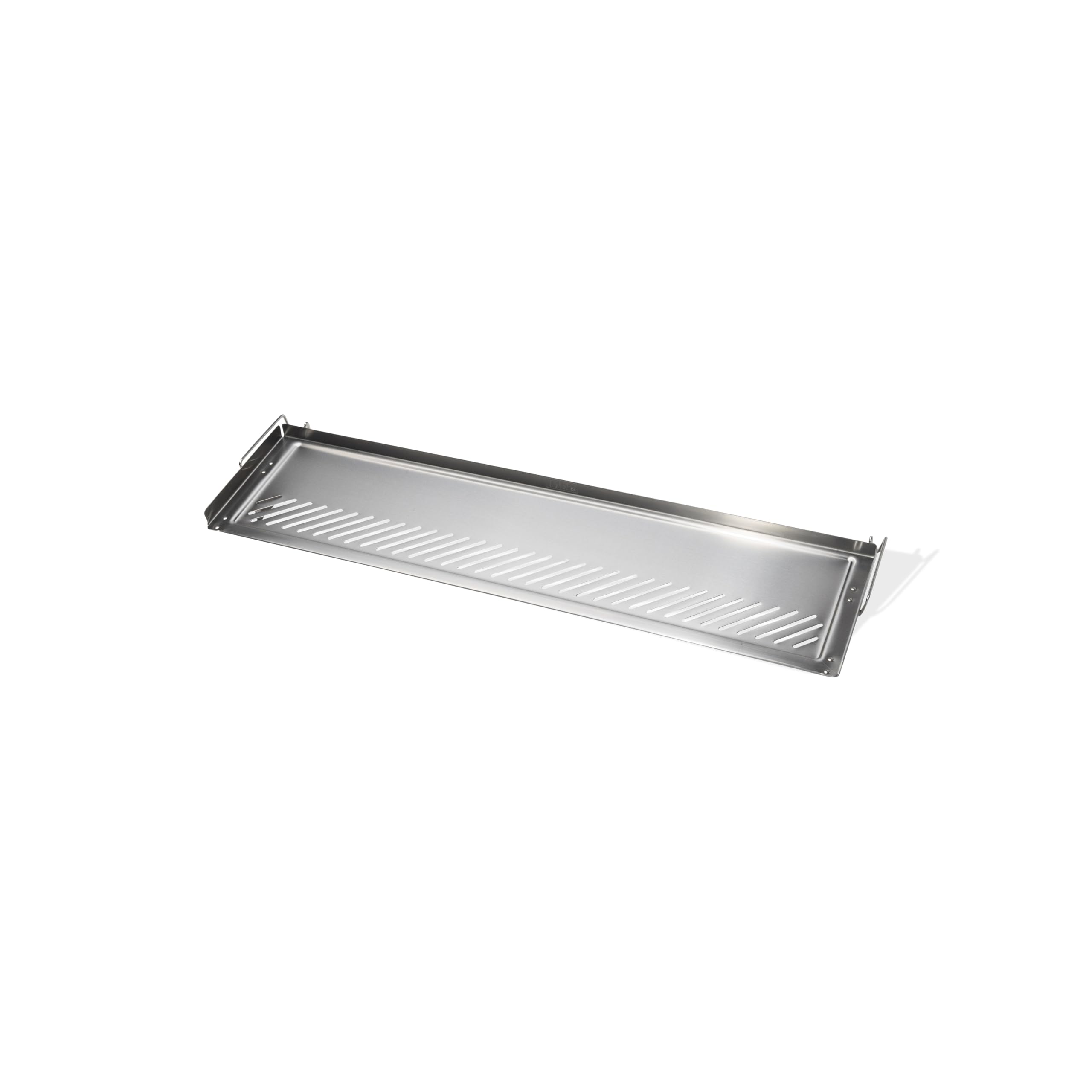 Weber Griglia di riscaldamento a due livelli / per piastra Weber Slate 76 cm, accessorio in acciaio inossidabile con bordi rialzati e fessure strette, lavabile solo a mano, dim. 7,4x22,5x78 cm