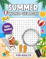 Summer Word Search For Adults: Relaxing Large Print Word Search Summer Puzzles With Solutions B0D8PPRT47 Book Cover