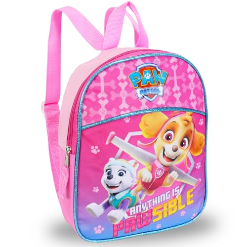 Paw Patrol Backpack for Girls ~ 3 Pc Bundle With Premium 11" Skye Mini School Bag for Toddlers with Stickers and Tattoos School Supplies2